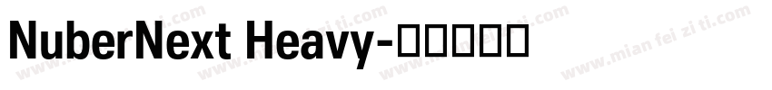 NuberNext Heavy字体转换
